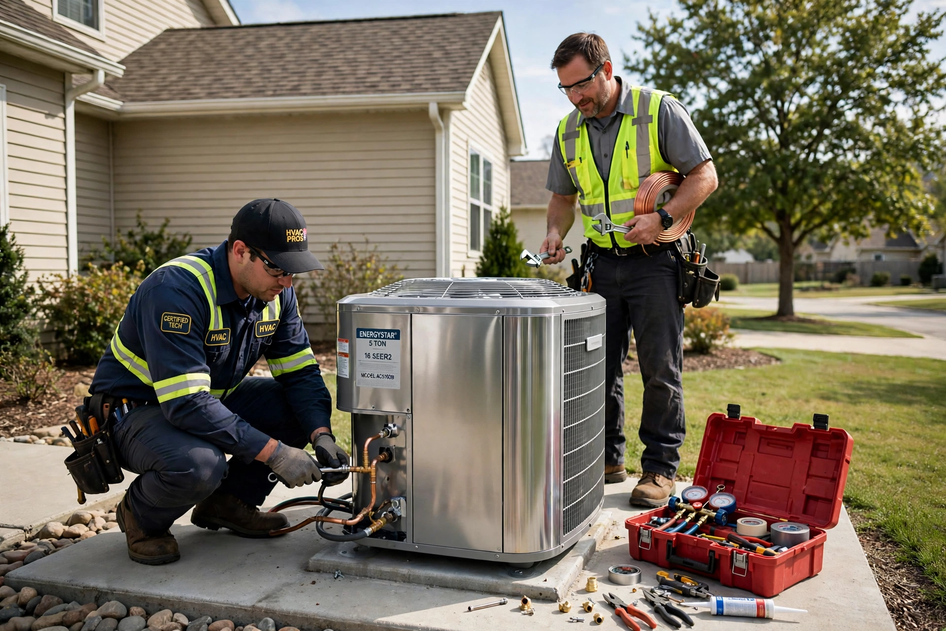 New air conditioner installation at a San Angelo, TX home