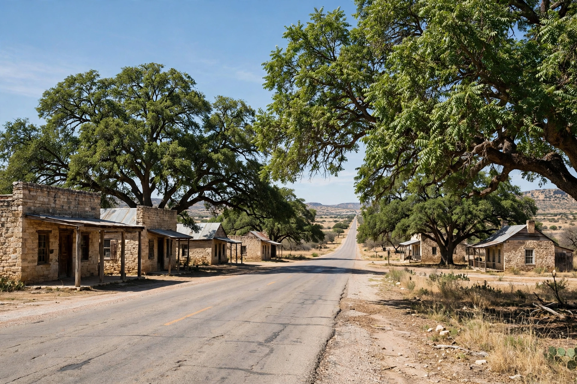 Rural homes along US-87 in Carlsbad, TX